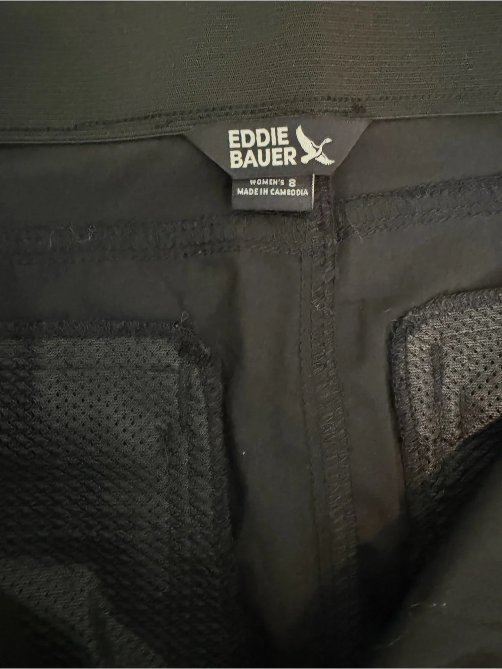 Eddie Bauer Black Flat-Front Women’s Shorts